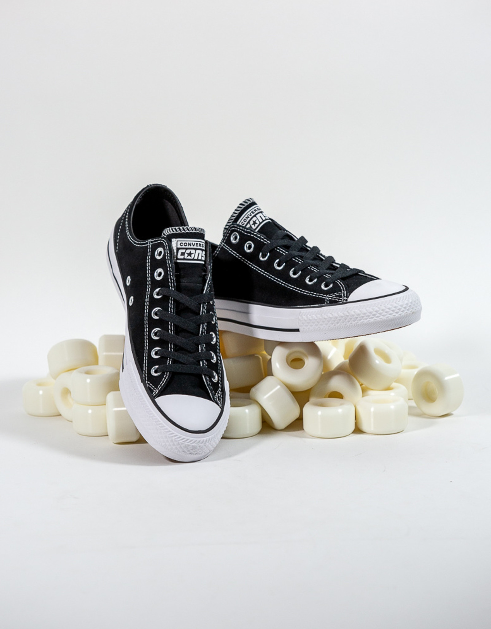 CONVERSE CONS CTAS PRO OX - (SUEDE) BLACK/BLACK/WHITE