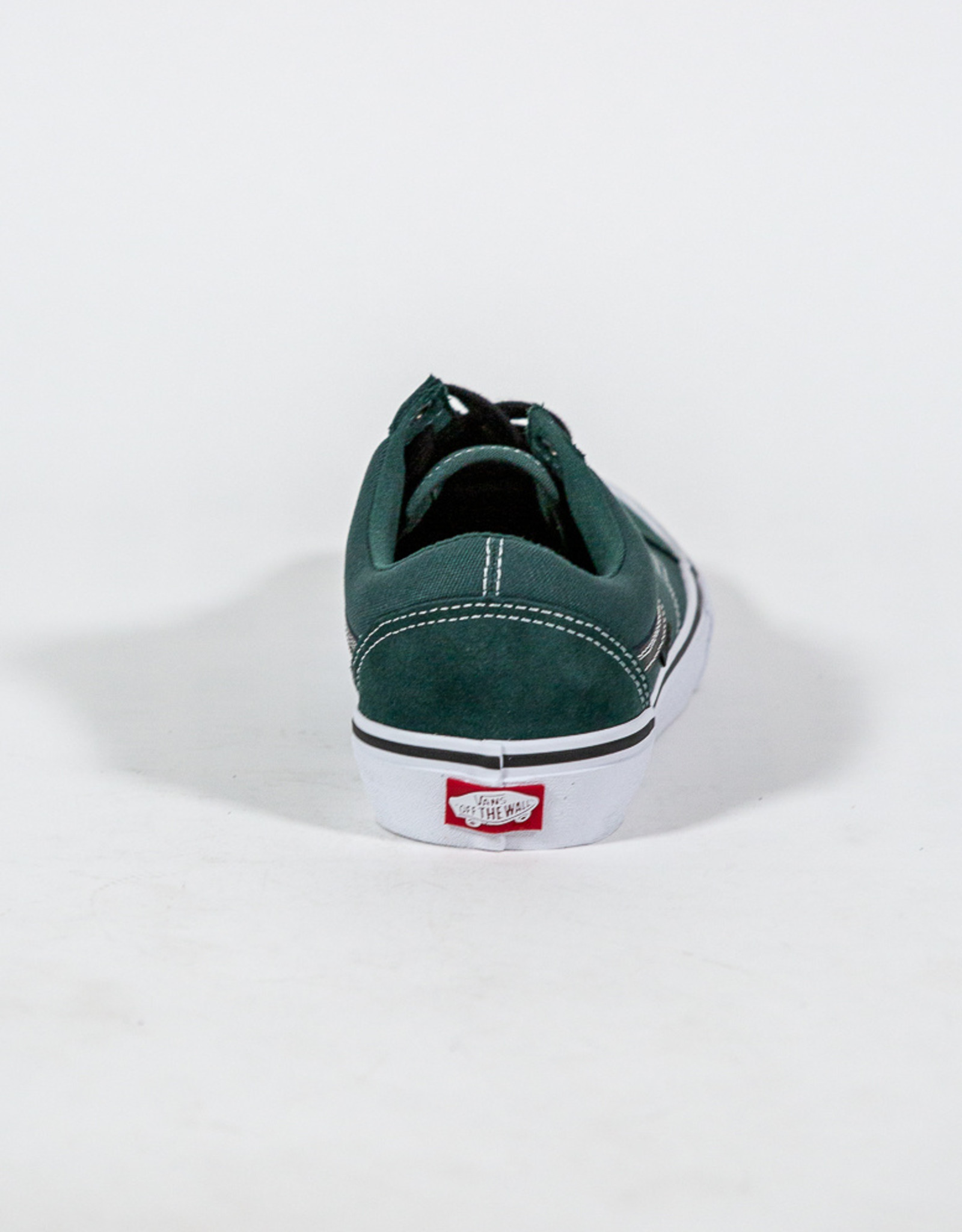 vans old skool trekking green & white skate shoes
