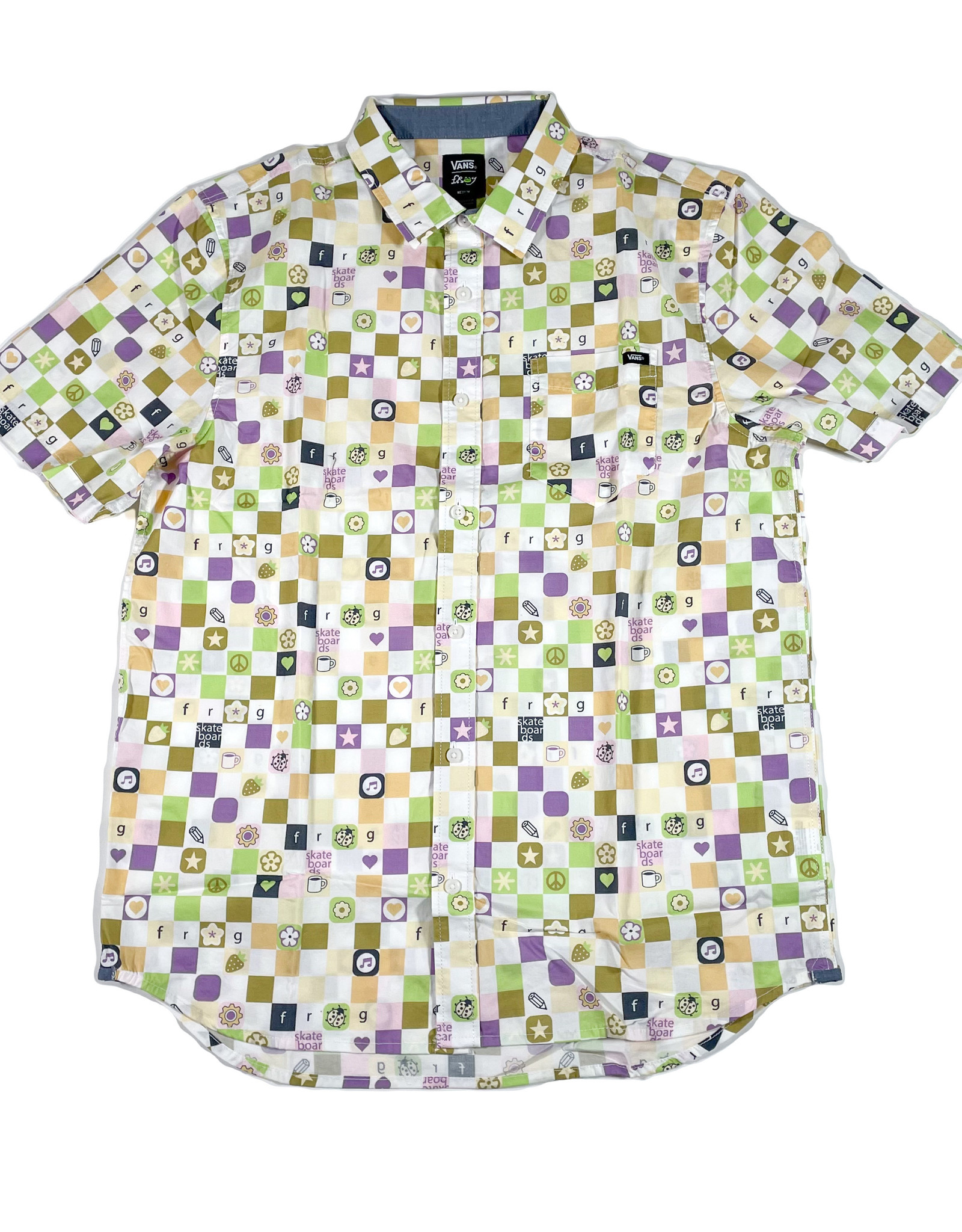 VANS VANS X FROG SS BUTTON UP - WHITE