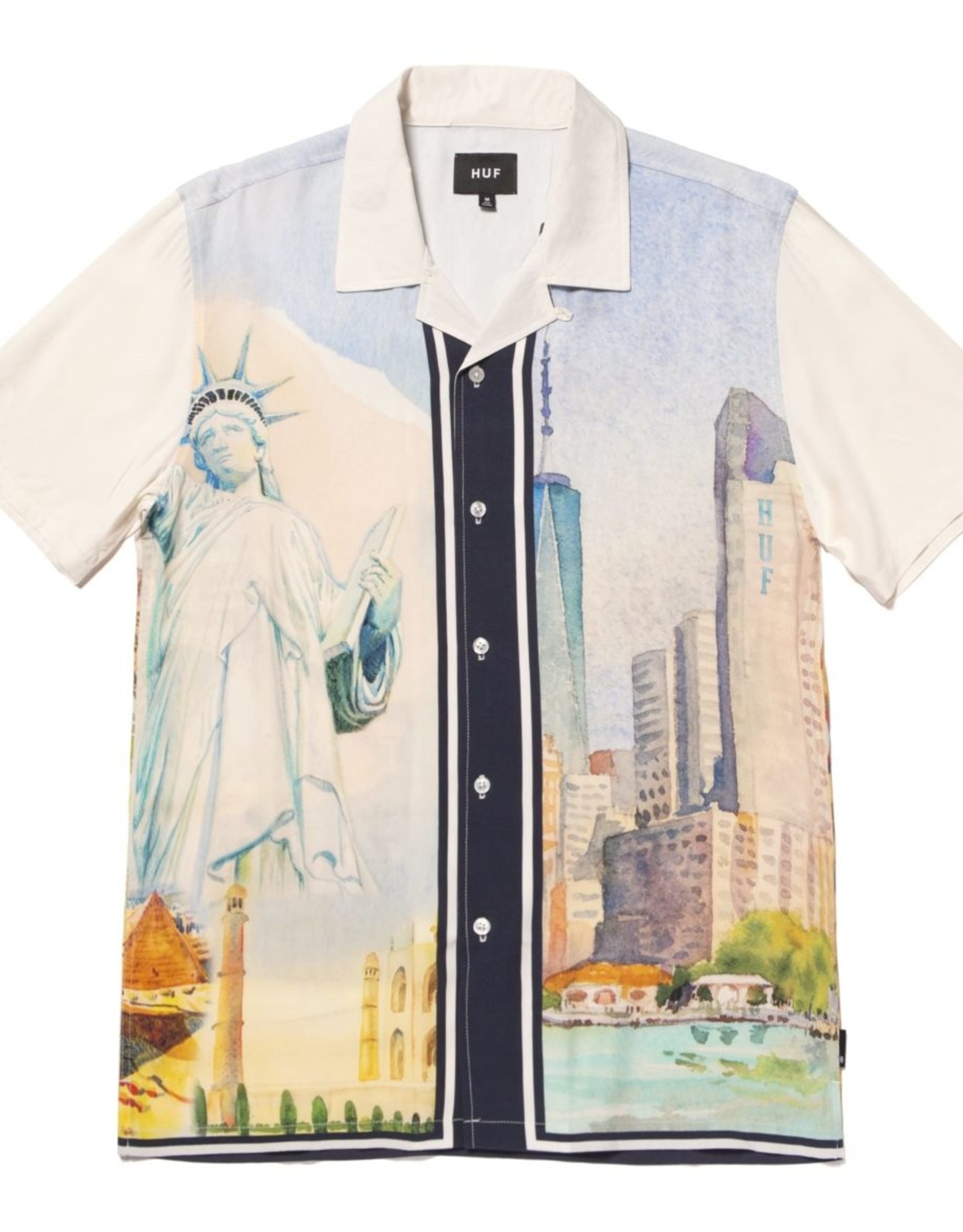 HUF PRESTIGE S/S RESORT SHIRT - WHITE