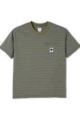 POLAR STRIPE POCKET TEE - ARMY GREEN