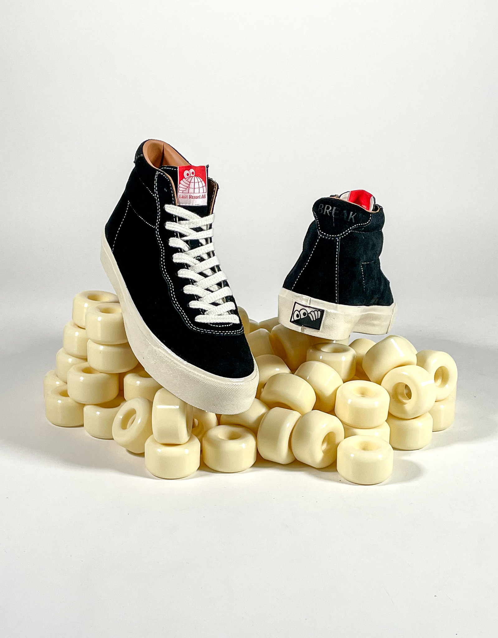 LAST RESORT AB VM001 HI SUEDE - BLACK/WHITE