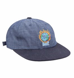 HUF GLOBAL WARMING 6 PANNEL HAT - BLUE CHAMBRAY