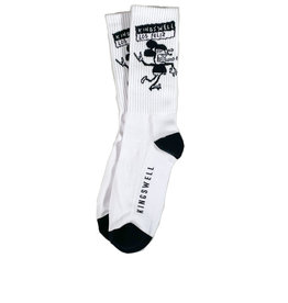KINGSWELL KINGSWELL SKETCHY MOUSE SOCK - WHITE