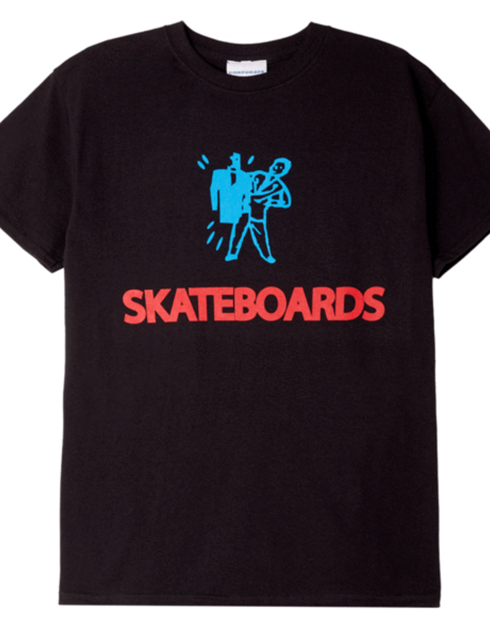 CORPORATE SKATEBOARDS CORPORATE LOOK AT ME BITCH T-SHIRT - BLACK