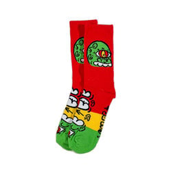 GLABOE GLABOE STONER SOCKS - RED/YELLOW/GREEN