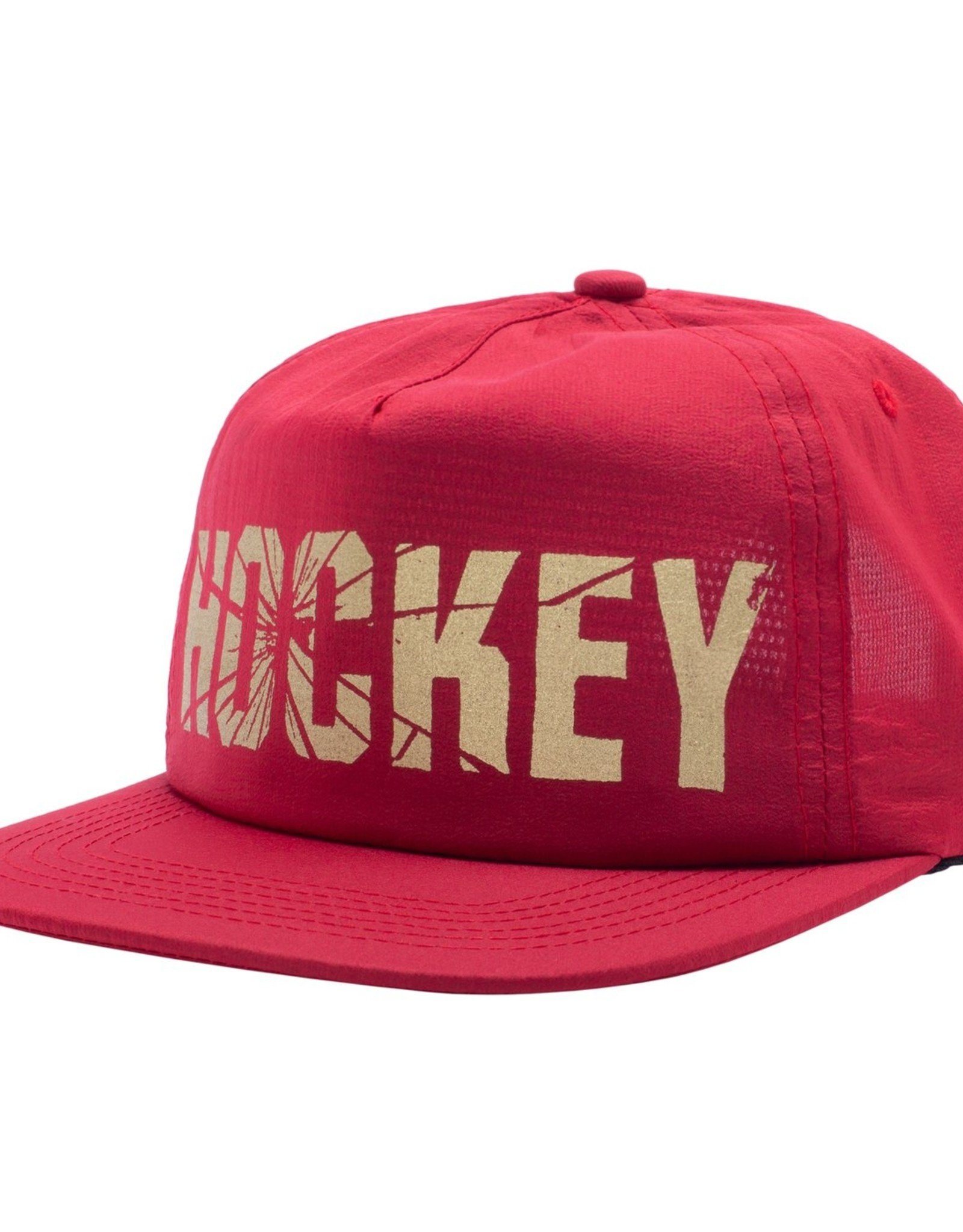 HOCKEY SHATTER NYLON 6-PANEL HAT - RED
