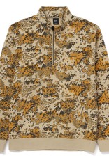 HUF CONTRA 1/4 ZIP FLEECE - TAN CAMO