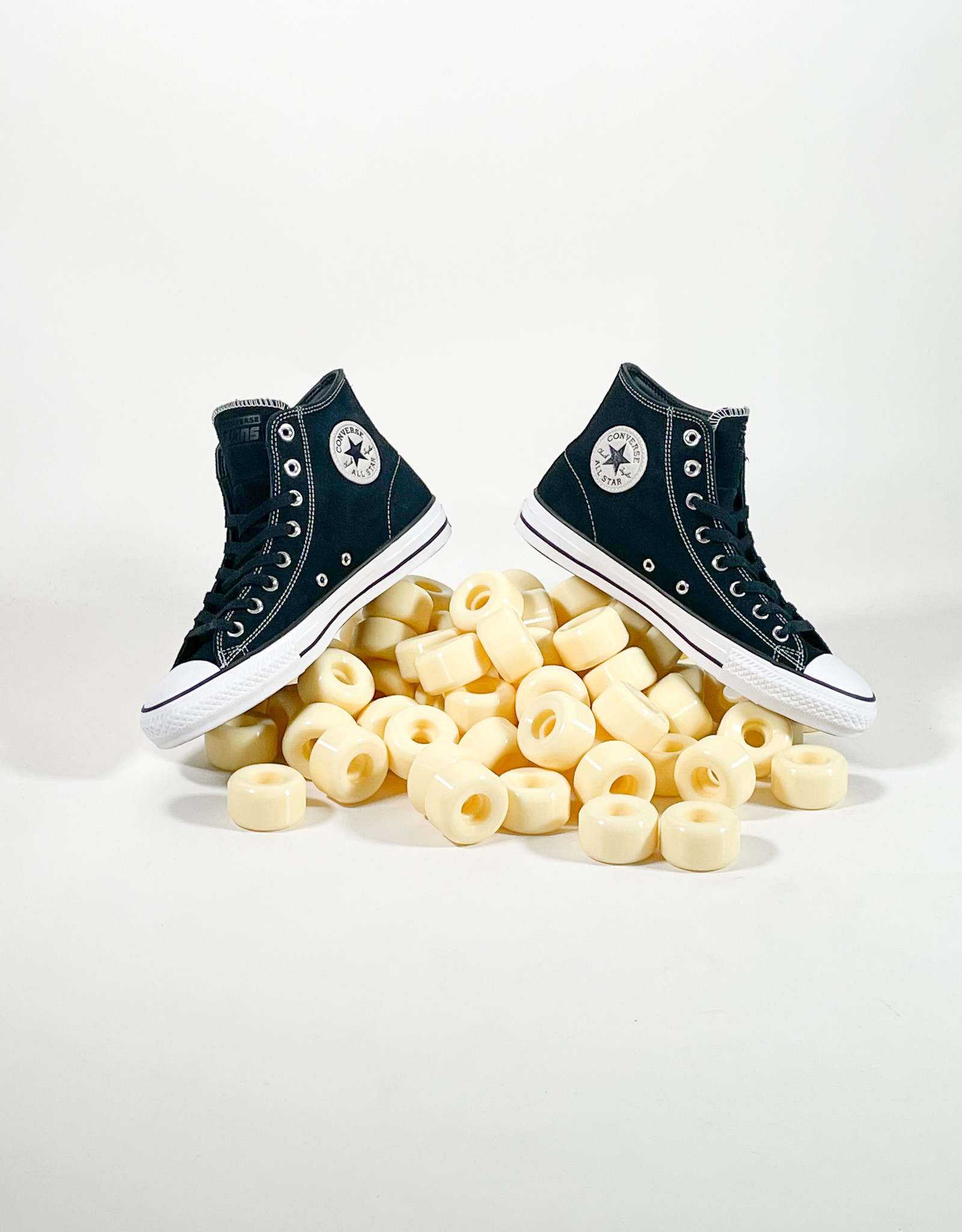 CONVERSE CONS CTAS PRO HI- (SUEDE) BLACK/BLACK/WHITE