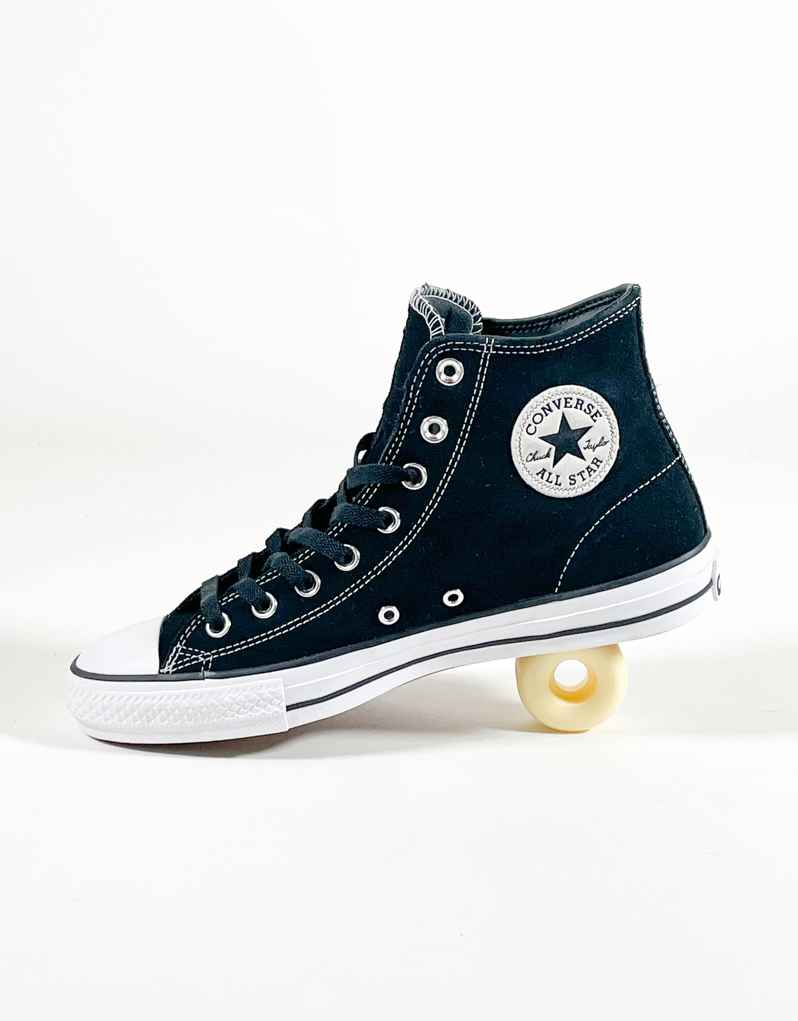 CONVERSE CONS CTAS PRO HI- (SUEDE) BLACK/BLACK/WHITE
