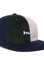 HUF 98 MIX CORDUROY 6 PANEL HAT - NAVY