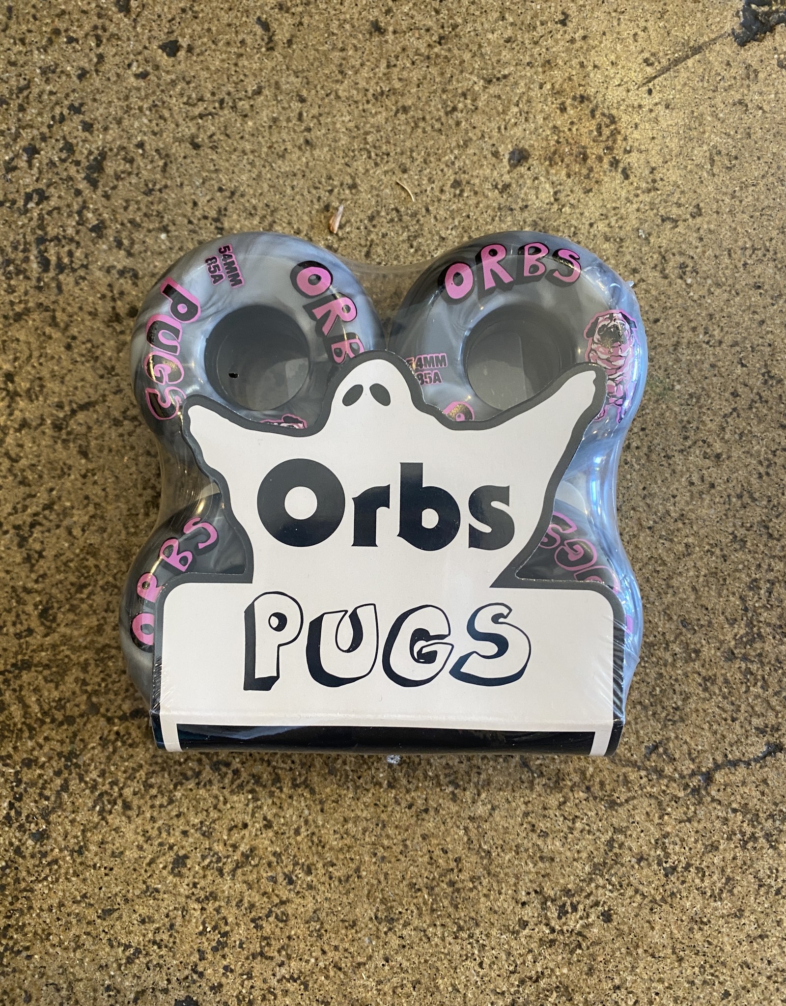 ORBS ORBS PUGS CRUISER WHEEL 85A - 54MM (BLACK/WHITE)