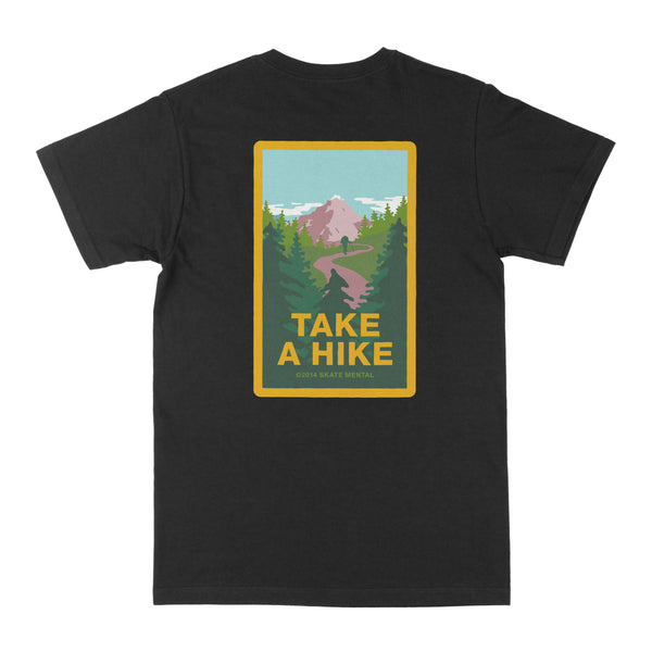 SKATE MENTAL TAKE A HIKE TEE BLACK KINGSWELL Los Feliz