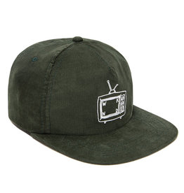 WKND CORD TV LOGO 5 PANEL CAP - GREEN