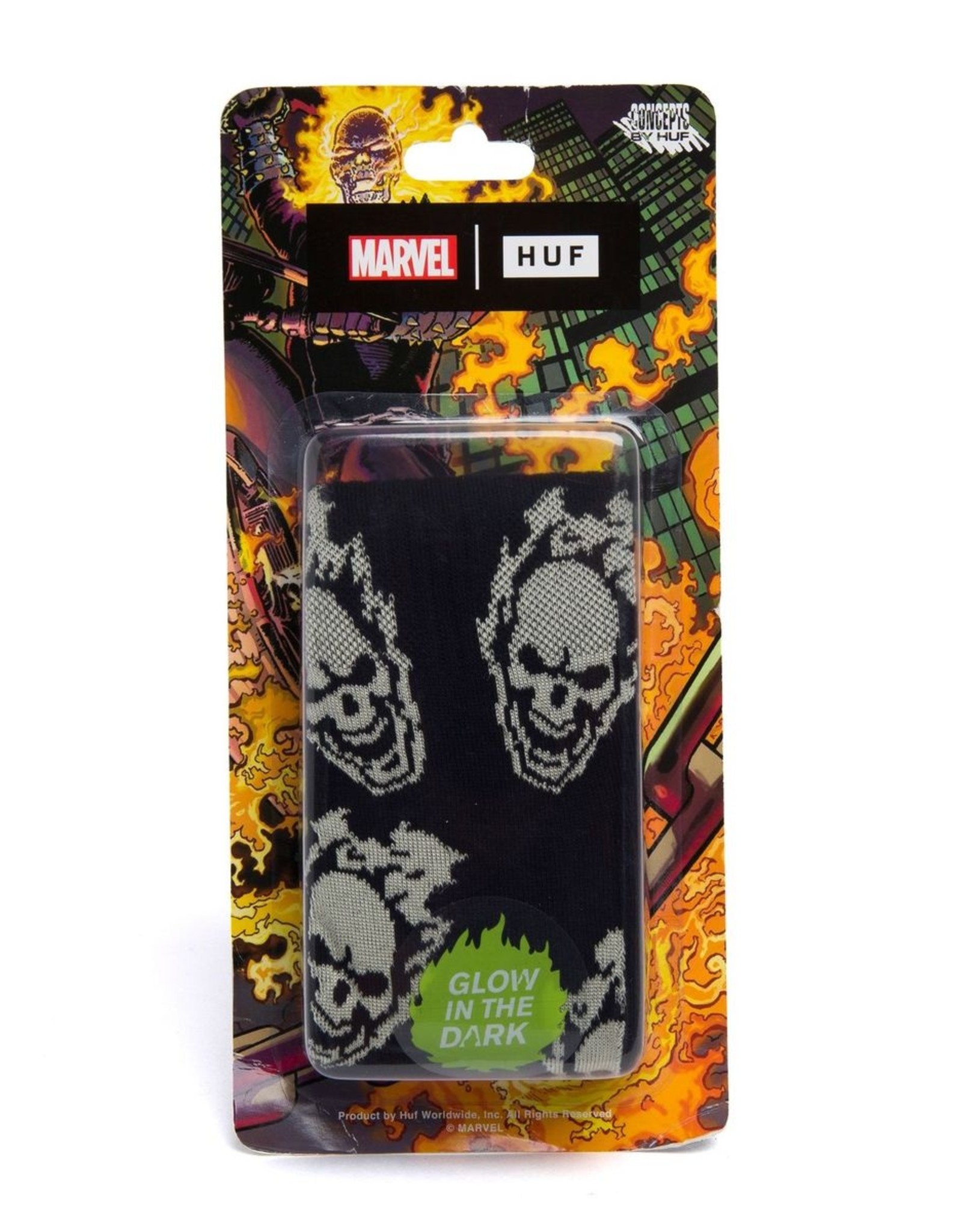 HUF GHOST RIDER SOCK - BLACK