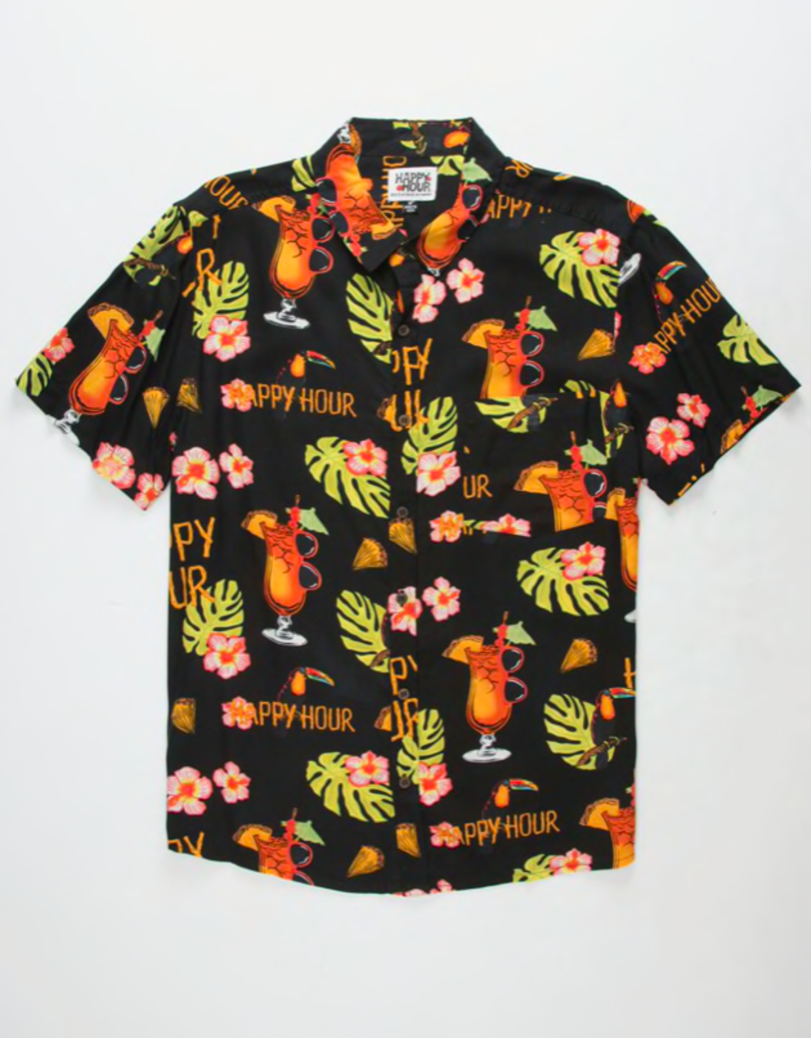 HAPPY HOUR TIKI ROOM SHIRT - BLACK