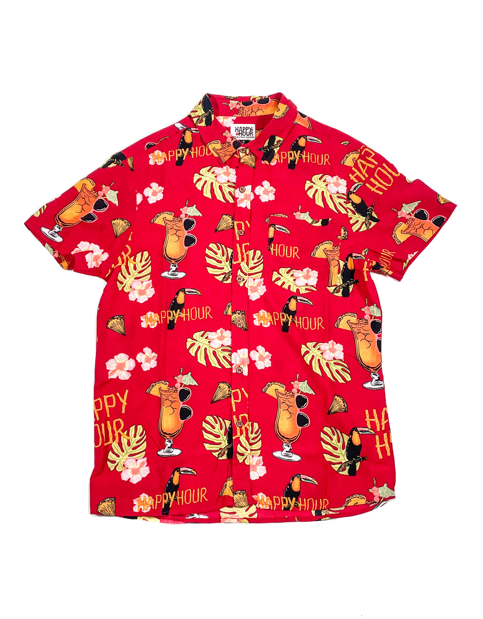 HAPPY HOUR TIKI ROOM SHIRT - RED