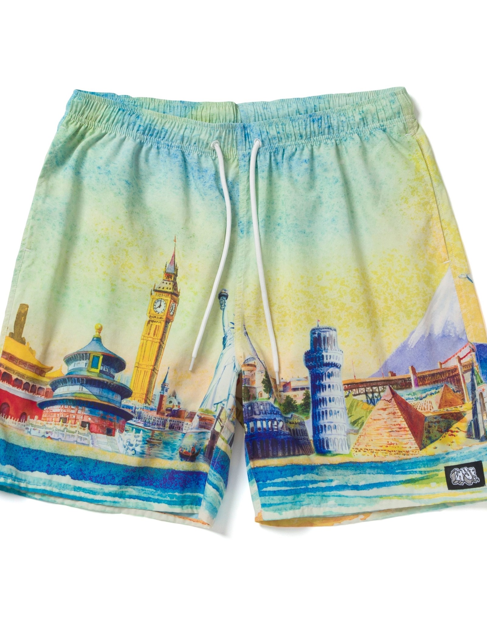 HUF CULTURE EASY SHORT - YELLOW