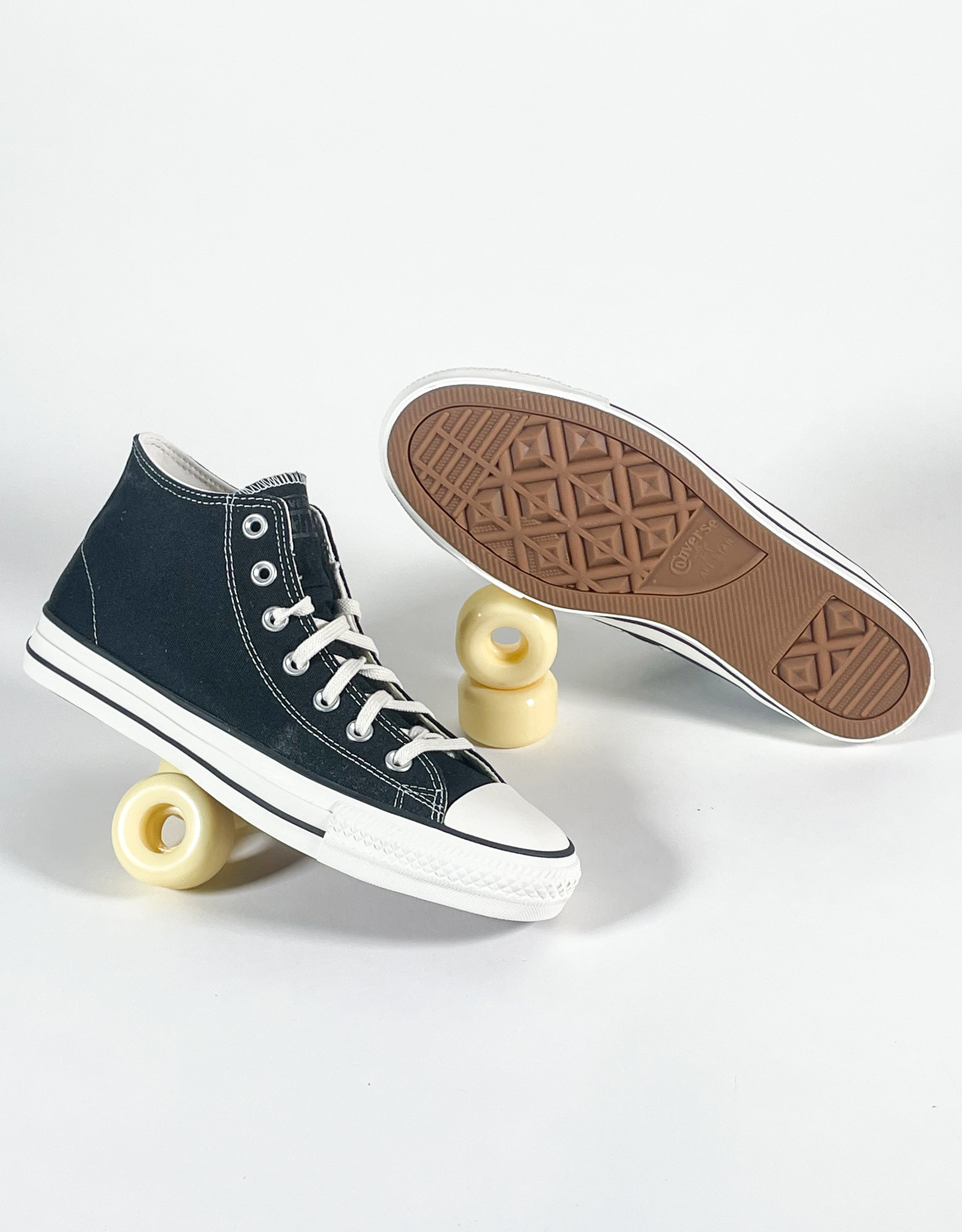 CONVERSE CONS CTAS PRO MID - BLACK/BLACK/EGRET