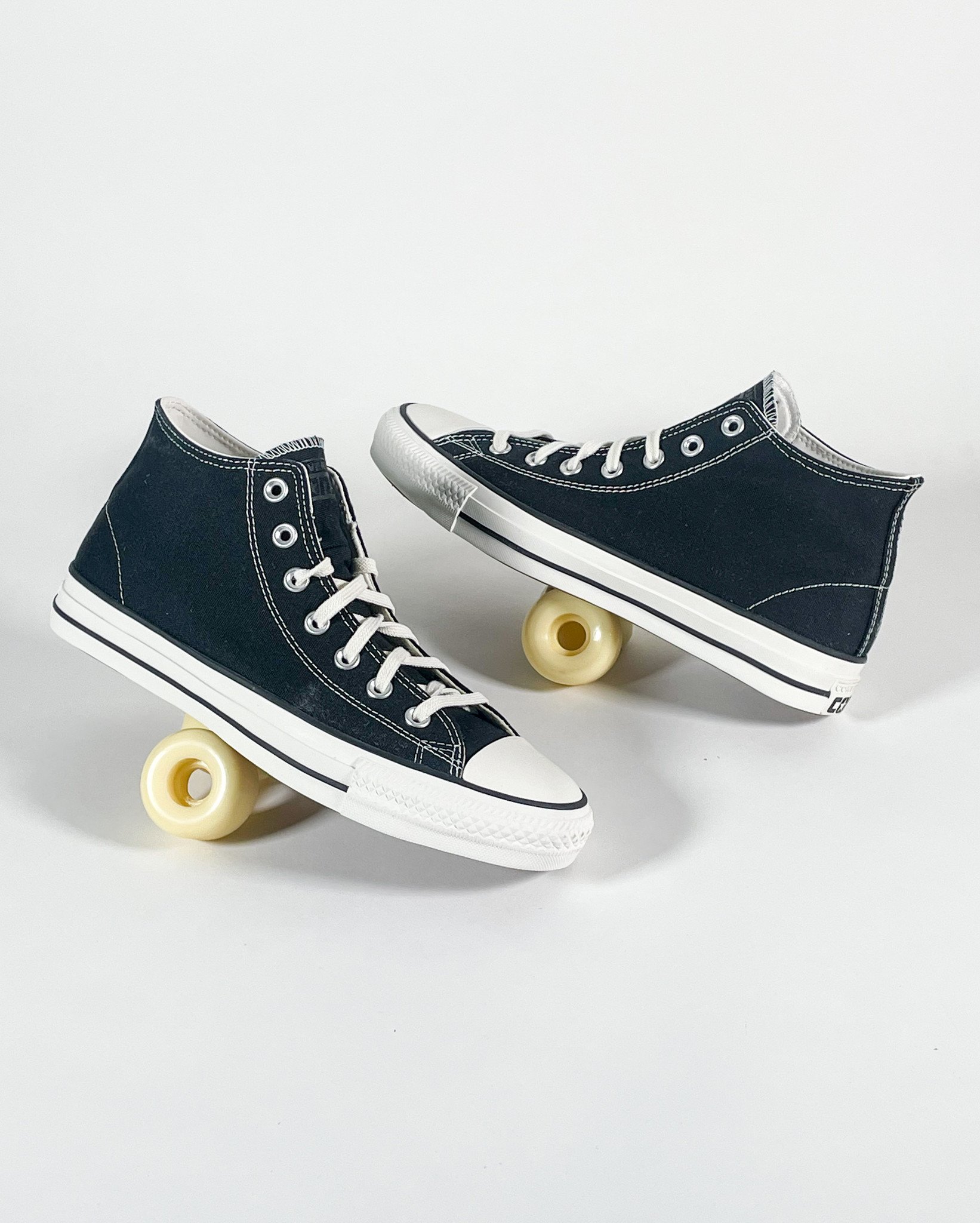 CONVERSE CONS CTAS PRO MID - BLACK/BLACK/EGRET - KINGSWELL - Los Feliz