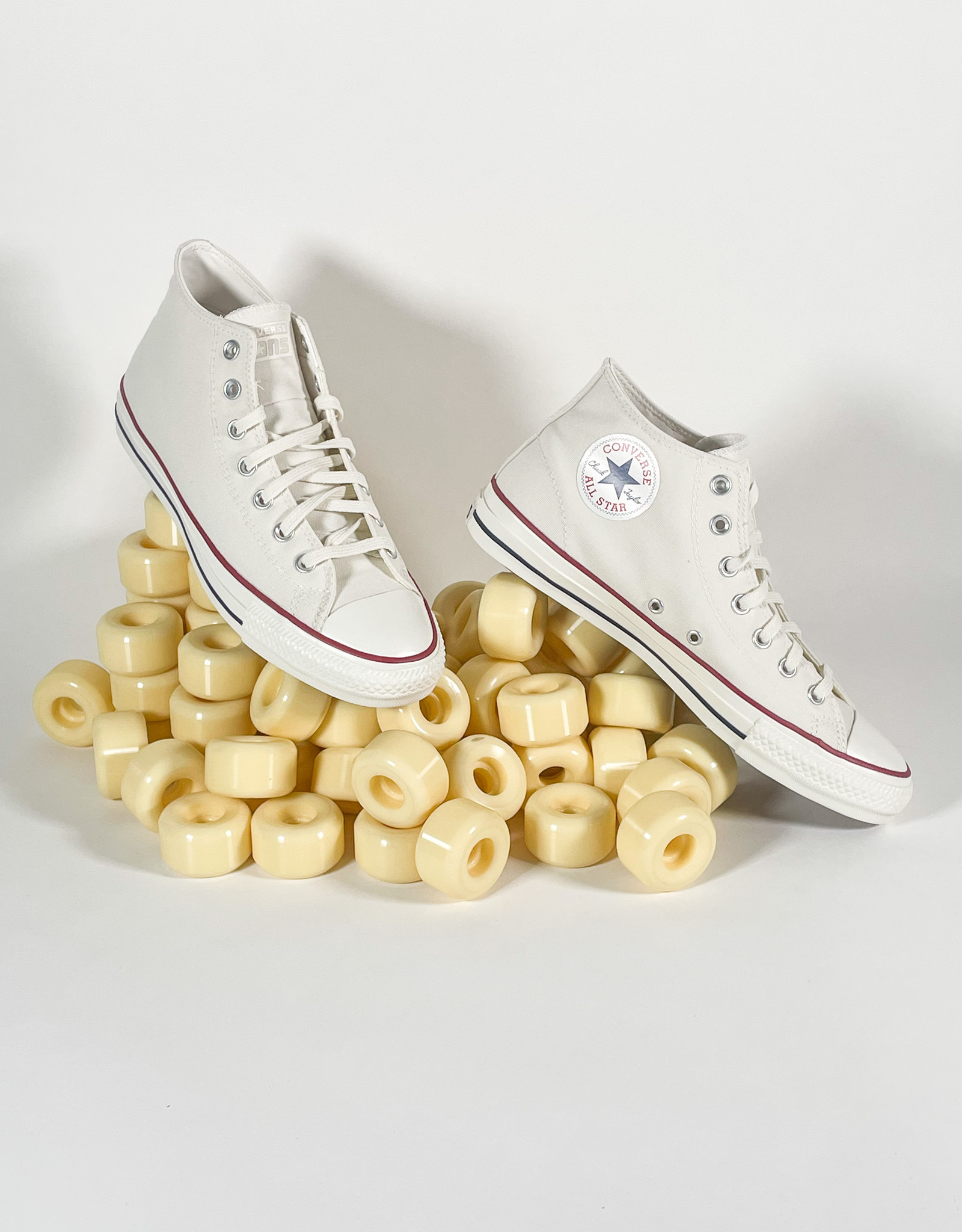 CONVERSE CONS CTAS PRO MID - EGRET/RED/CLEMATIS BLUE