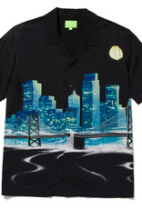 HUF MANHATTAN S/S BUTTON UP - BLACK