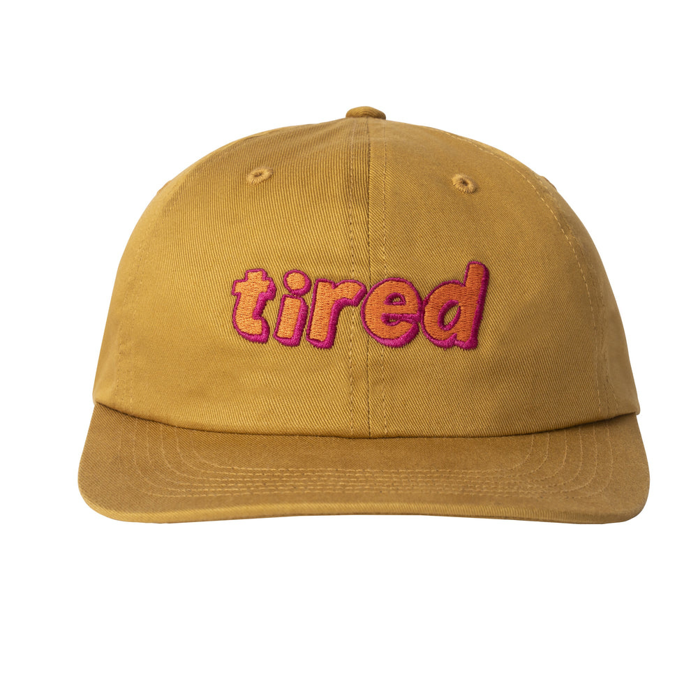 TIRED LOWER CASE BLOCK CAP - KHAKI