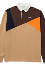 HUF MIXED UP L/S KNIT POLO - KHAKI