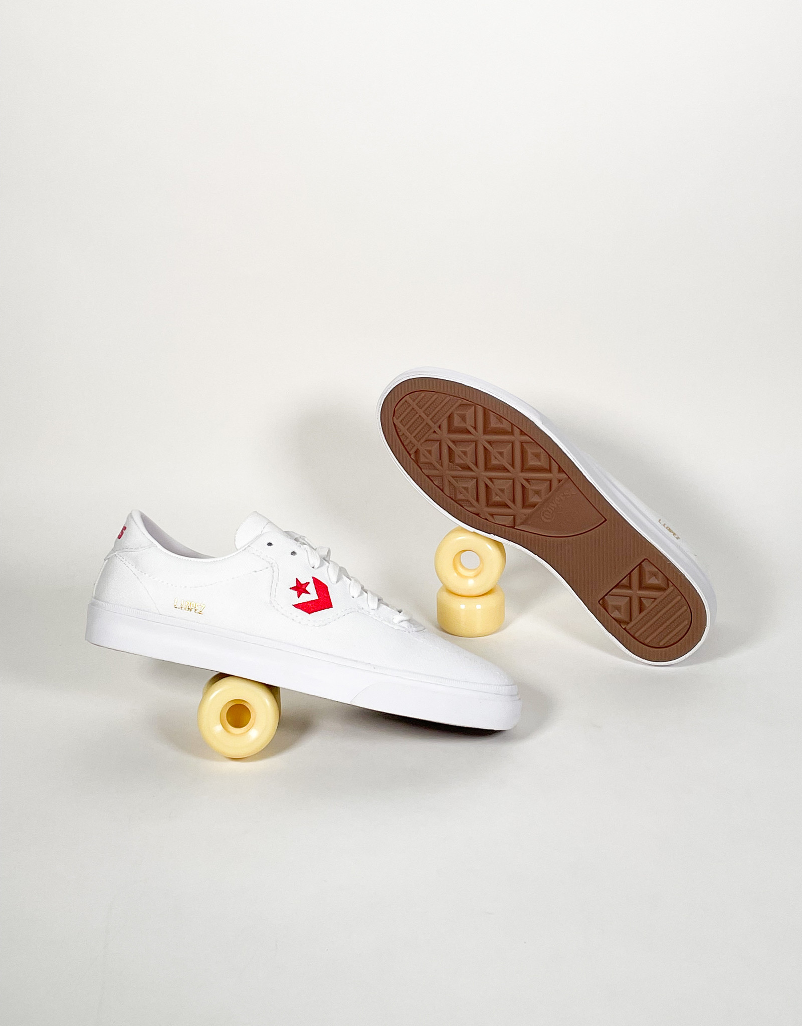 CONVERSE CONS LOUIE LOPEZ PRO OX WHITE/RED/WHITE