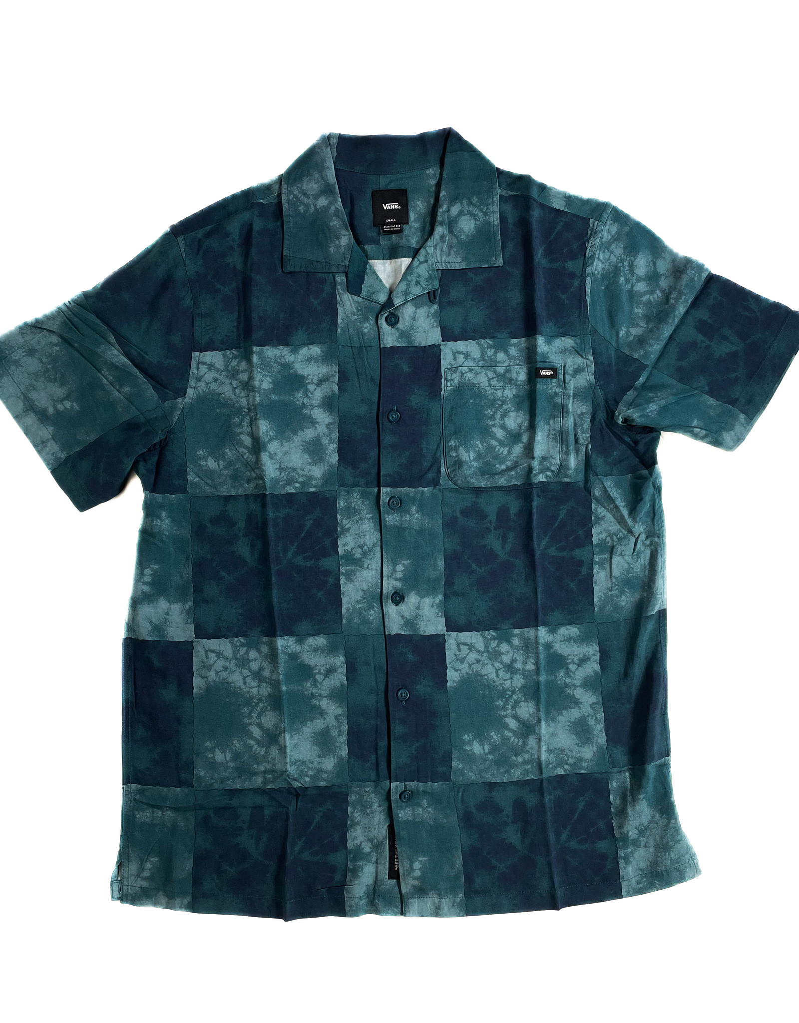 VANS VANS NEWBRIDGE S/S WOVEN SHIRT - DEEP TEAL