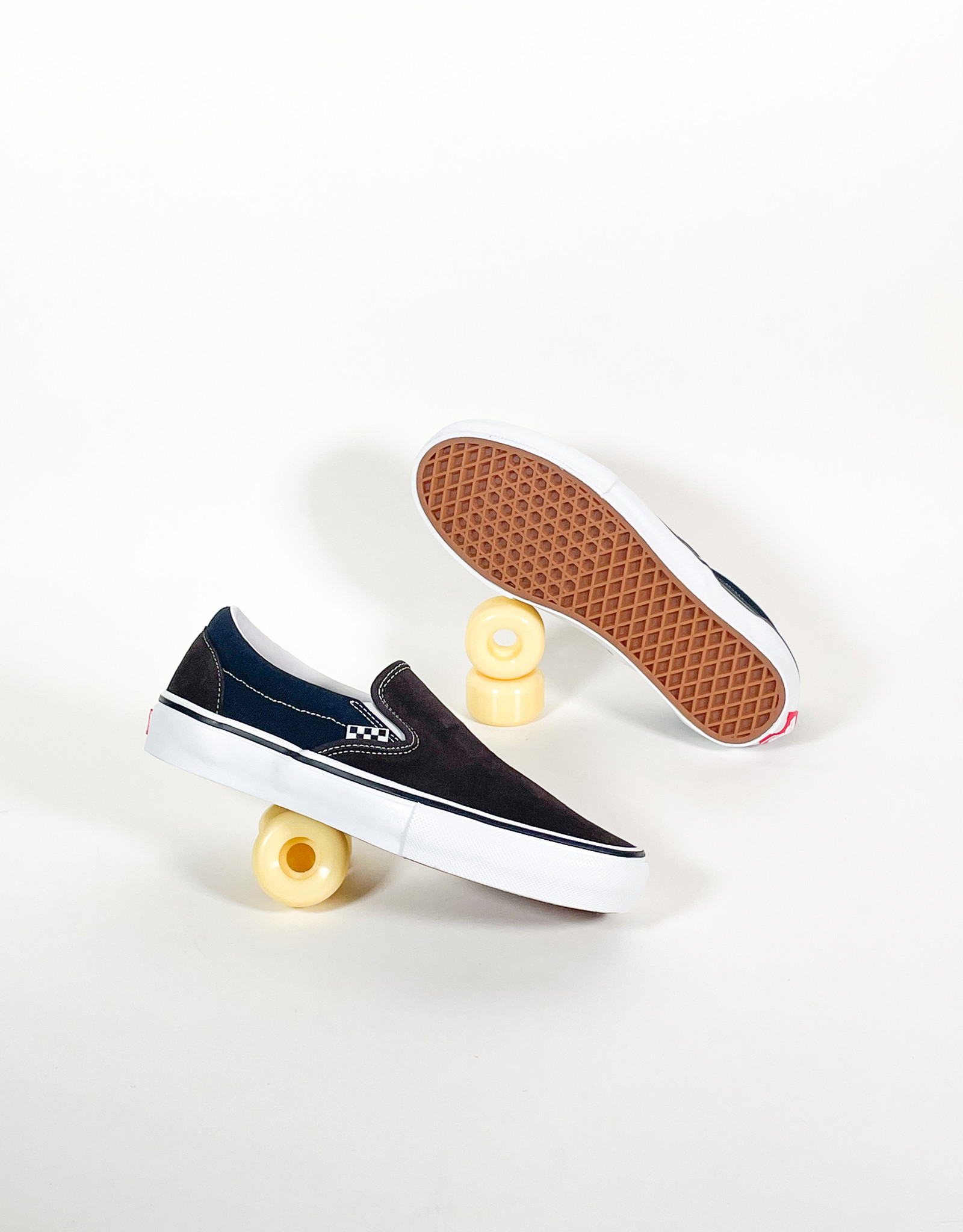 VANS VANS SKATE SLIP-ON - DARK BROWN/NAVY