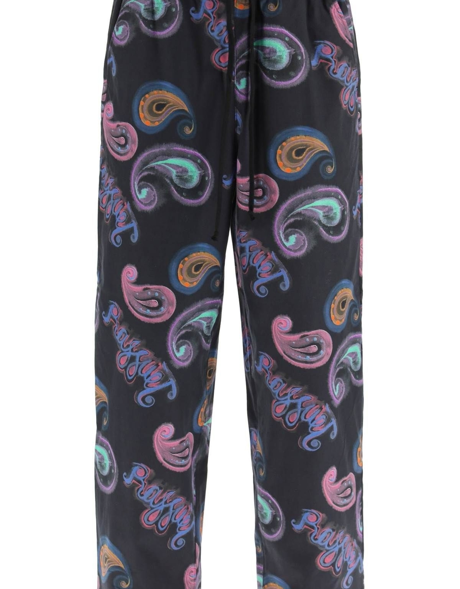 RASSVET PAISLEY VACATION TROUSERS - BLACK - KINGSWELL - Los Feliz