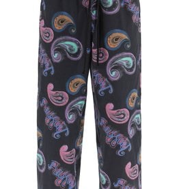 RASSVET RASSVET PAISLEY VACATION TROUSERS - BLACK