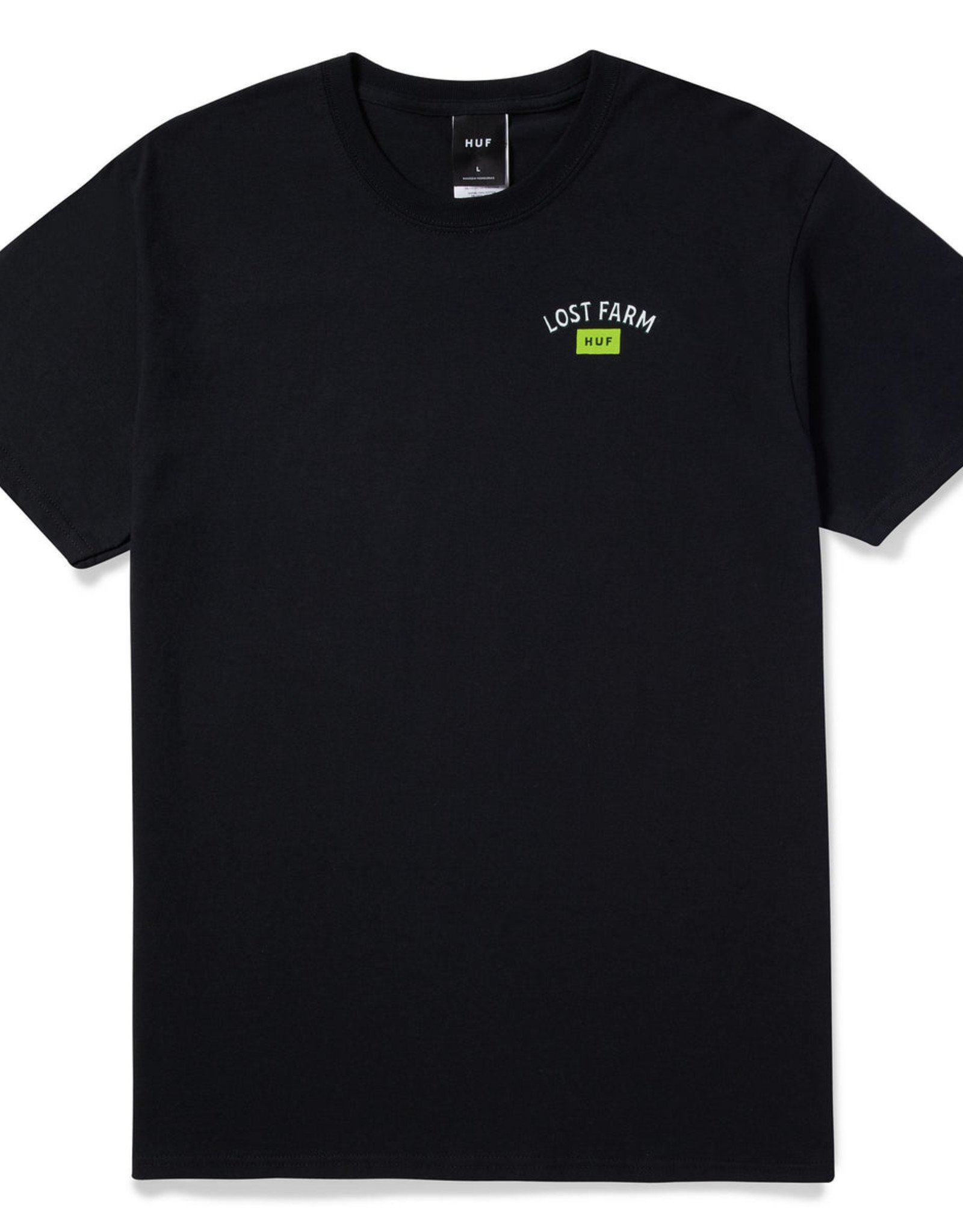 HUF X LOST FARMS COMPASS S/S TEE - BLACK