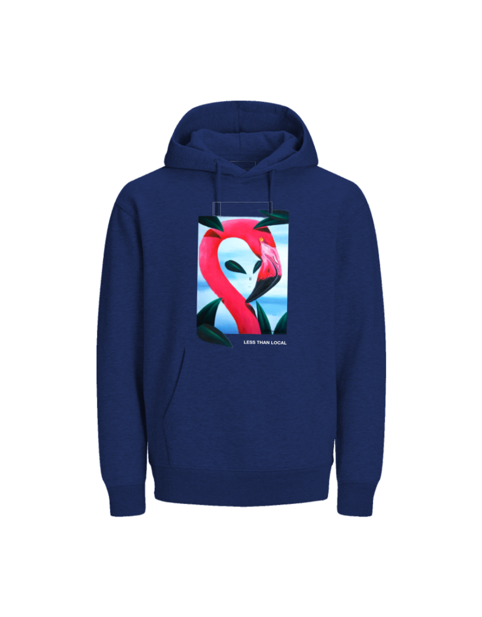 LESS THAN LOCAL LESS THAN LOCAL OUT OF TOWNERS HOODIE - NAVY