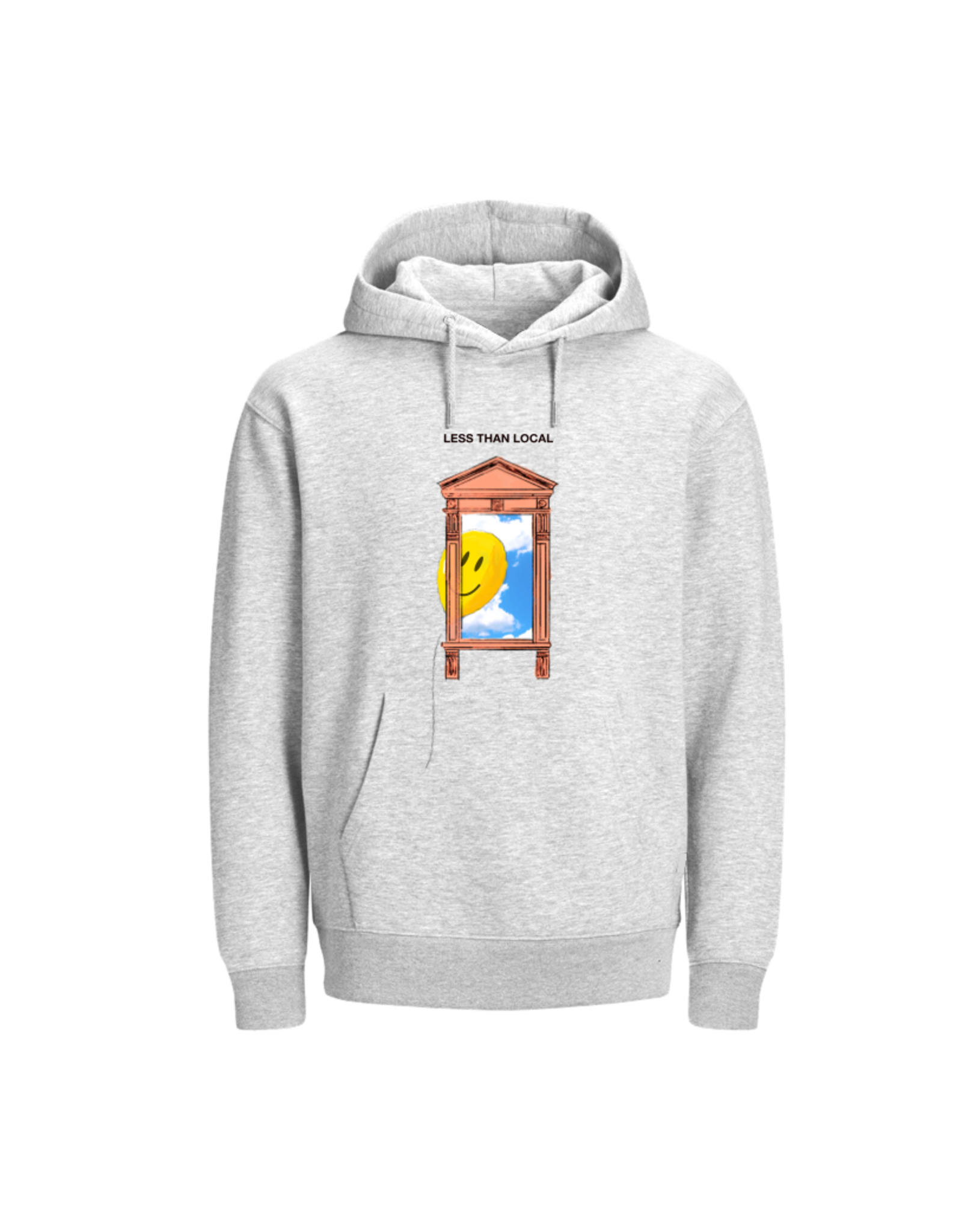 LESS THAN LOCAL LESS THAN LOCAL ANDERSON WINDOW HOODIE - GREY