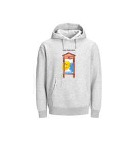 LESS THAN LOCAL LESS THAN LOCAL ANDERSON WINDOW HOODIE - GREY