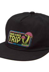 HAPPY HOUR HAVE A NICE TRIP HAT - BLACK