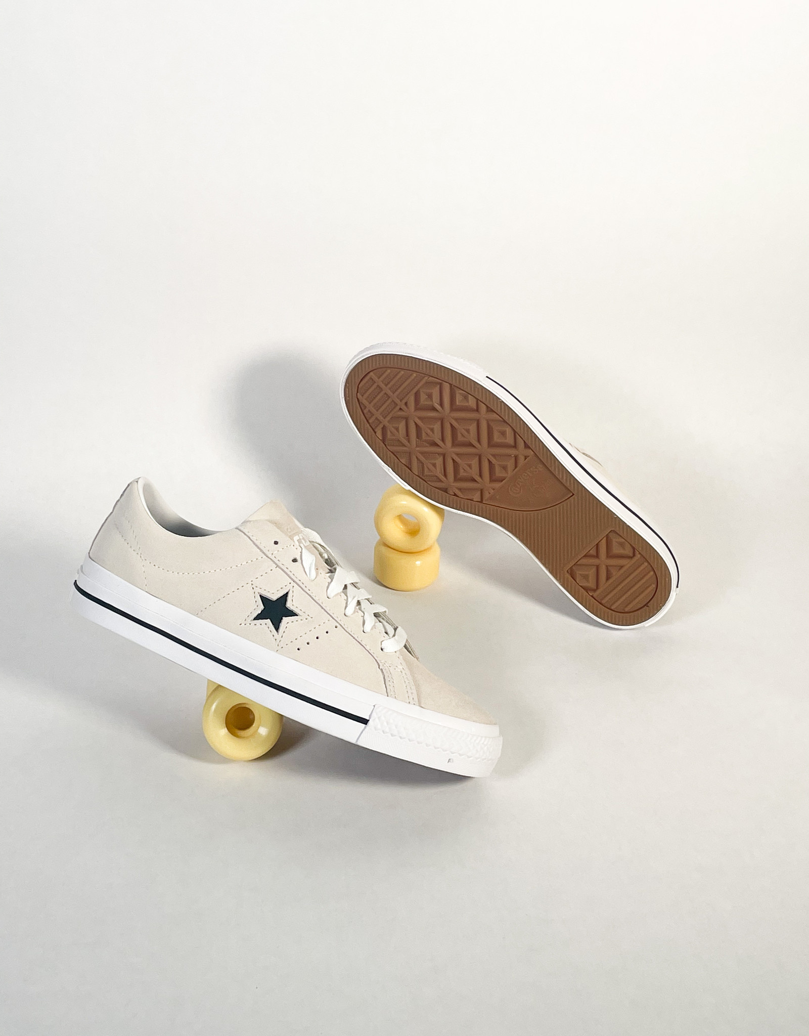 CONVERSE CONS ONE STAR PRO OX EGRET/WHITE/BLACK - BONE