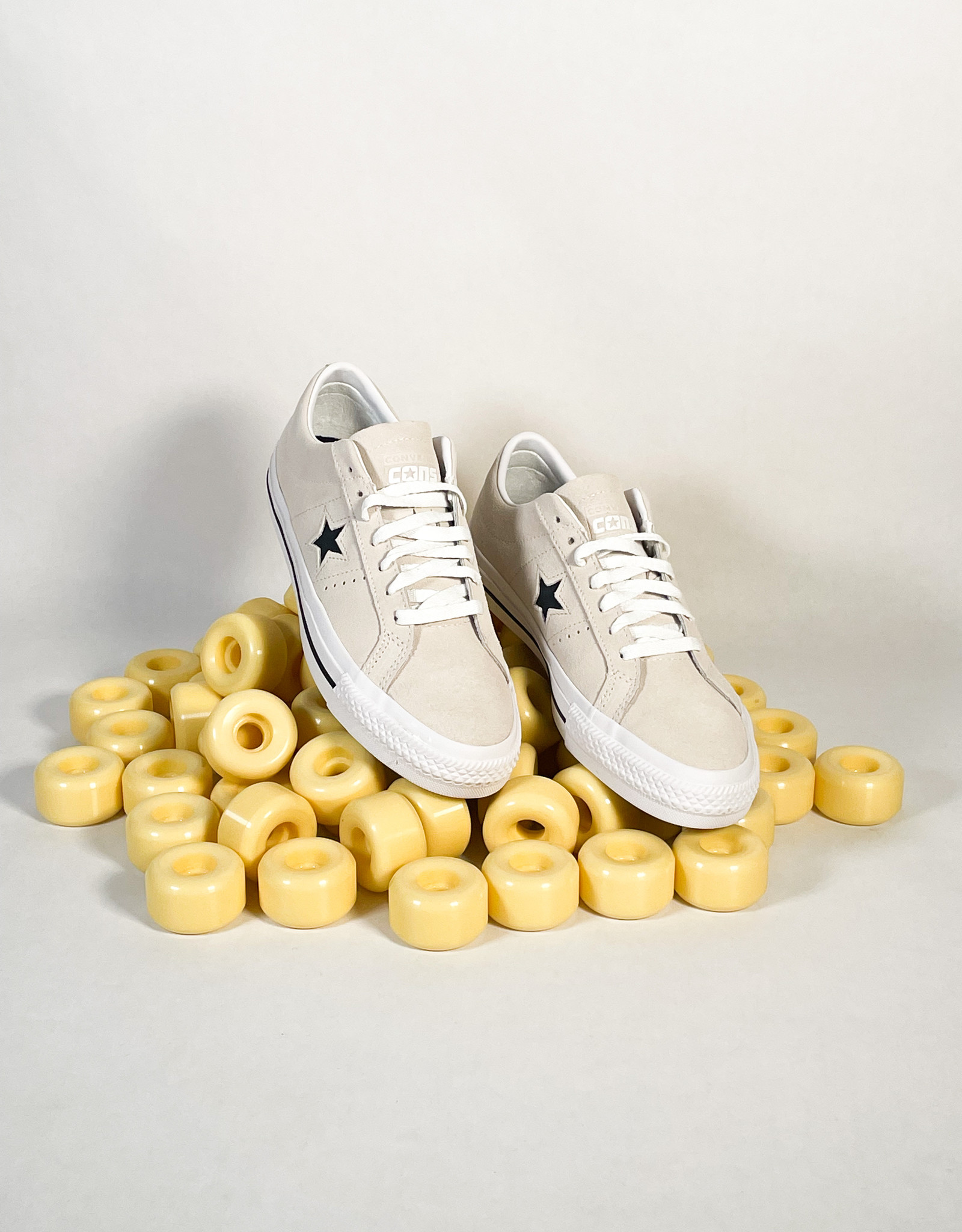 CONVERSE CONS ONE STAR PRO OX EGRET/WHITE/BLACK - BONE