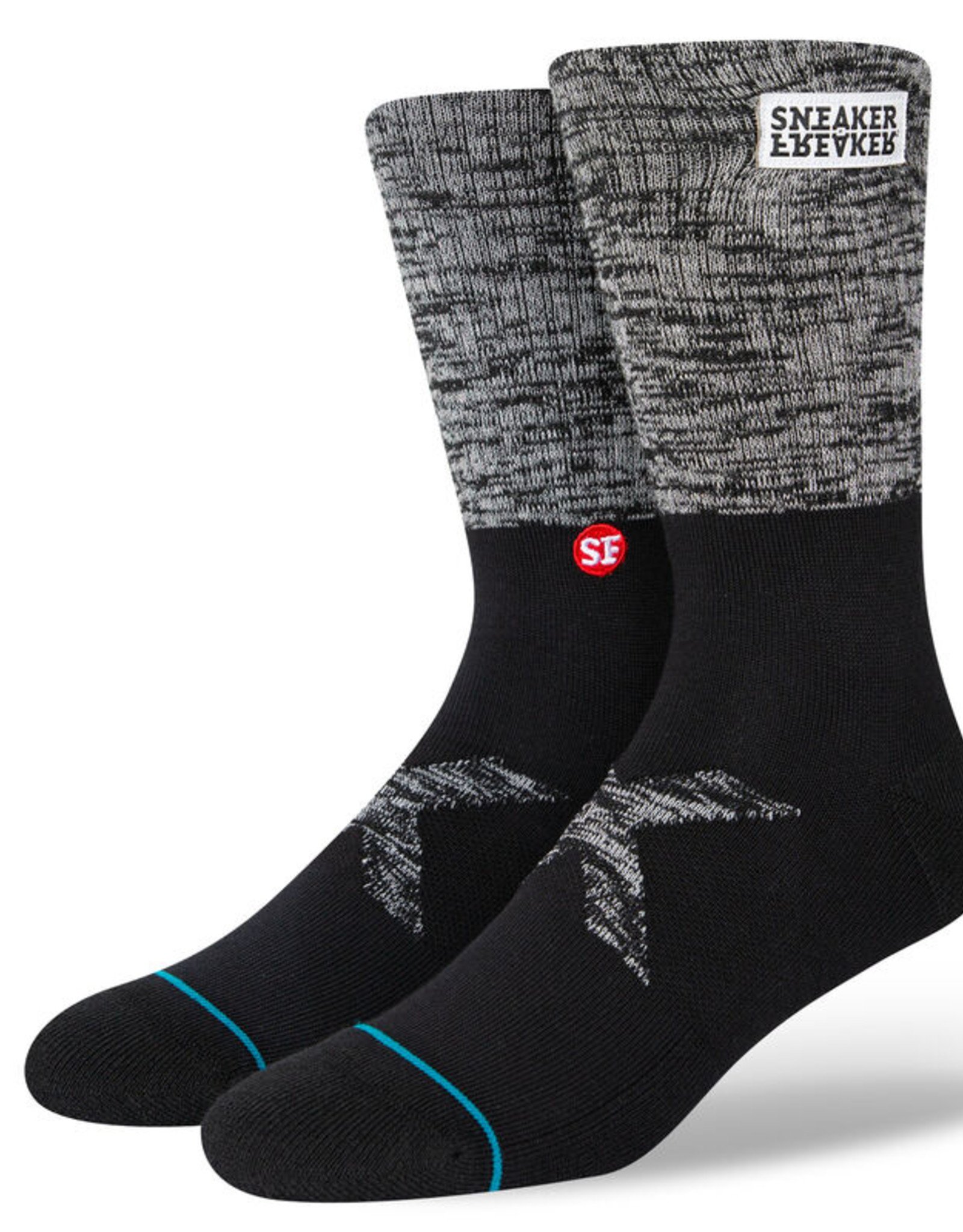 STANCE STANCE FREAKER PATCH SOCKS - BLACK