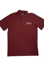 TIRED SKATEBOARDS TIRED GOLF POLO S/S - BURGUNDY