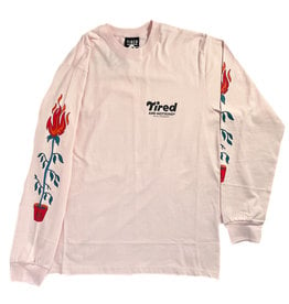TIRED SKATEBOARDS TIRED NOTHINGTH L/S TEE - PINK