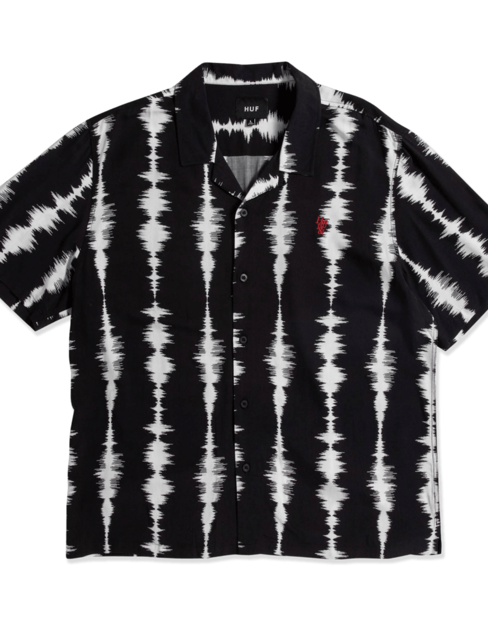 HUF SEISMOGRAM S/S RESORT SHIRT - BLACK