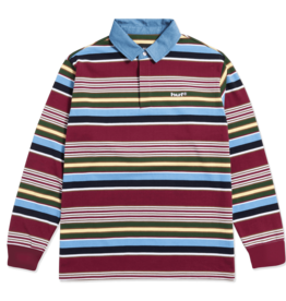 HUF FADED RUGBY L/S SHIRT - MULTI