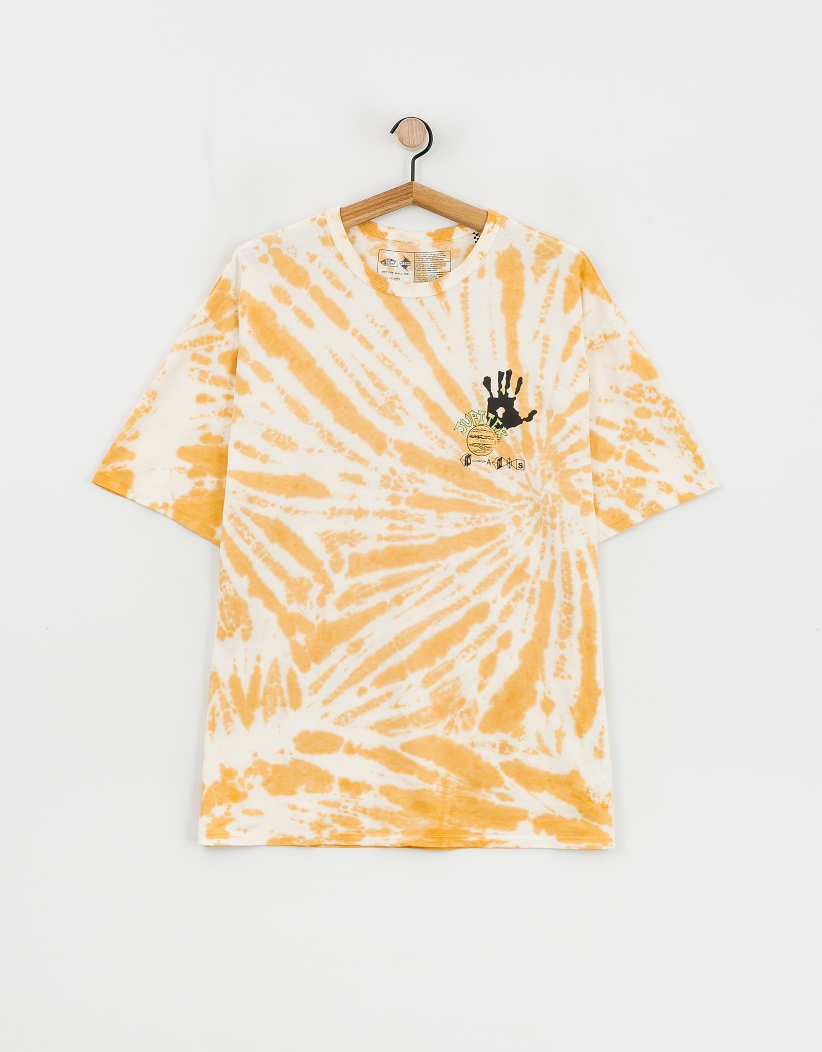 VANS VANS ZION WRIGHT TIE DYE OTW S/S TEE - YELLOW