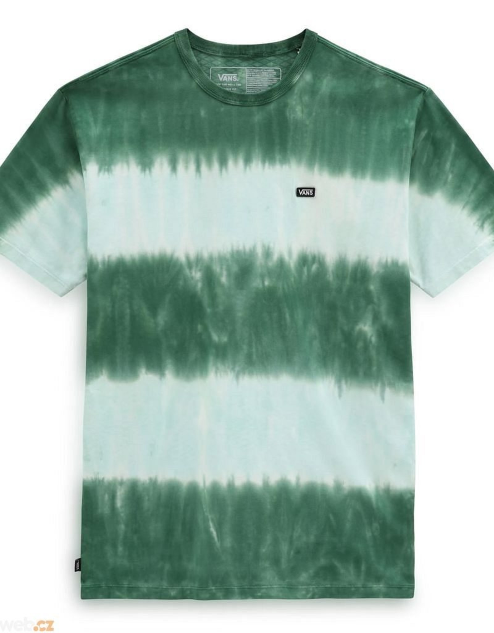 VANS VANS OFF THE WALL STRIPE TIEDYE S/S TEE - AQUA