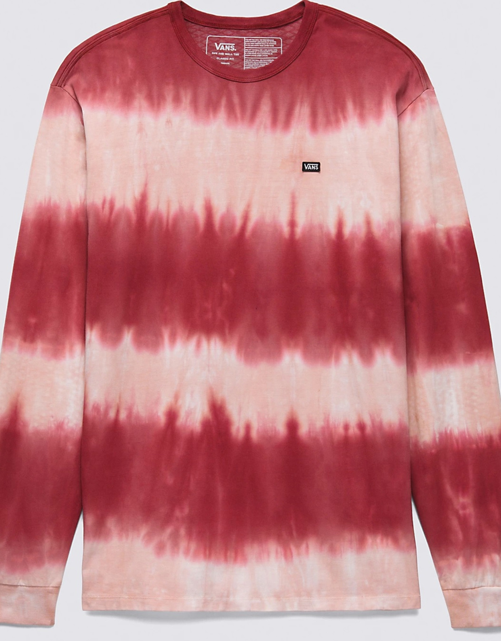 VANS VANS OFF THE WALL STRIPE TIEDYE L/S TEE - SYRAH