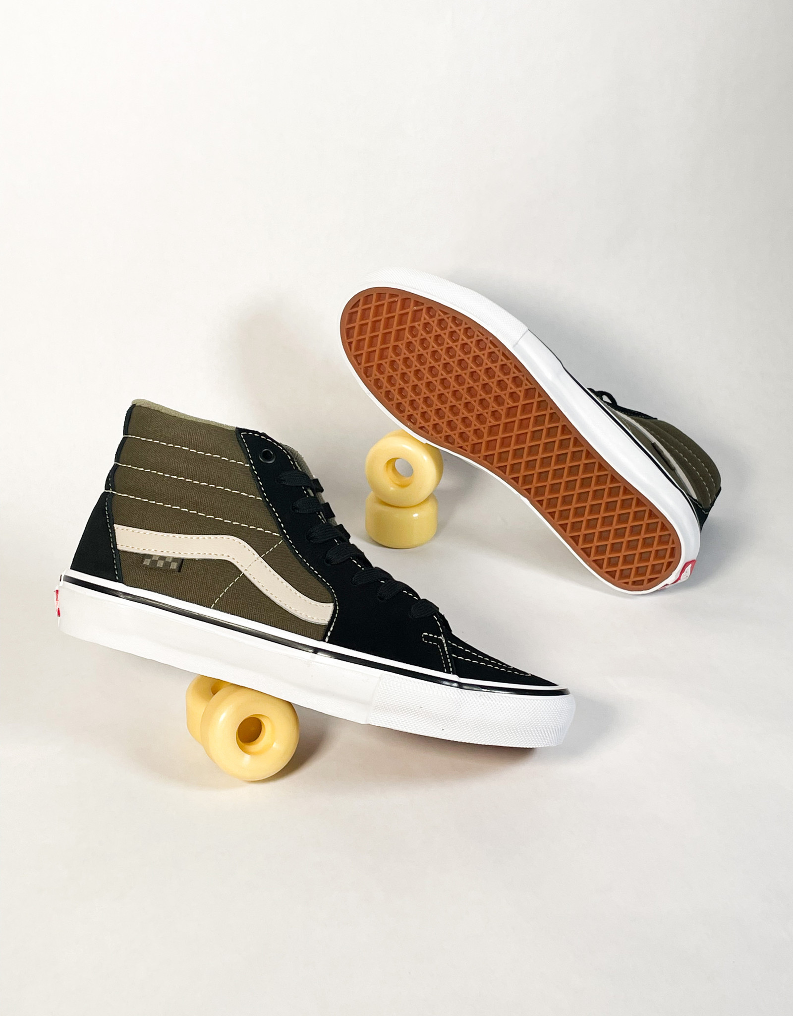 VANS SKATE SK8-Hi BLACK/OLIVE