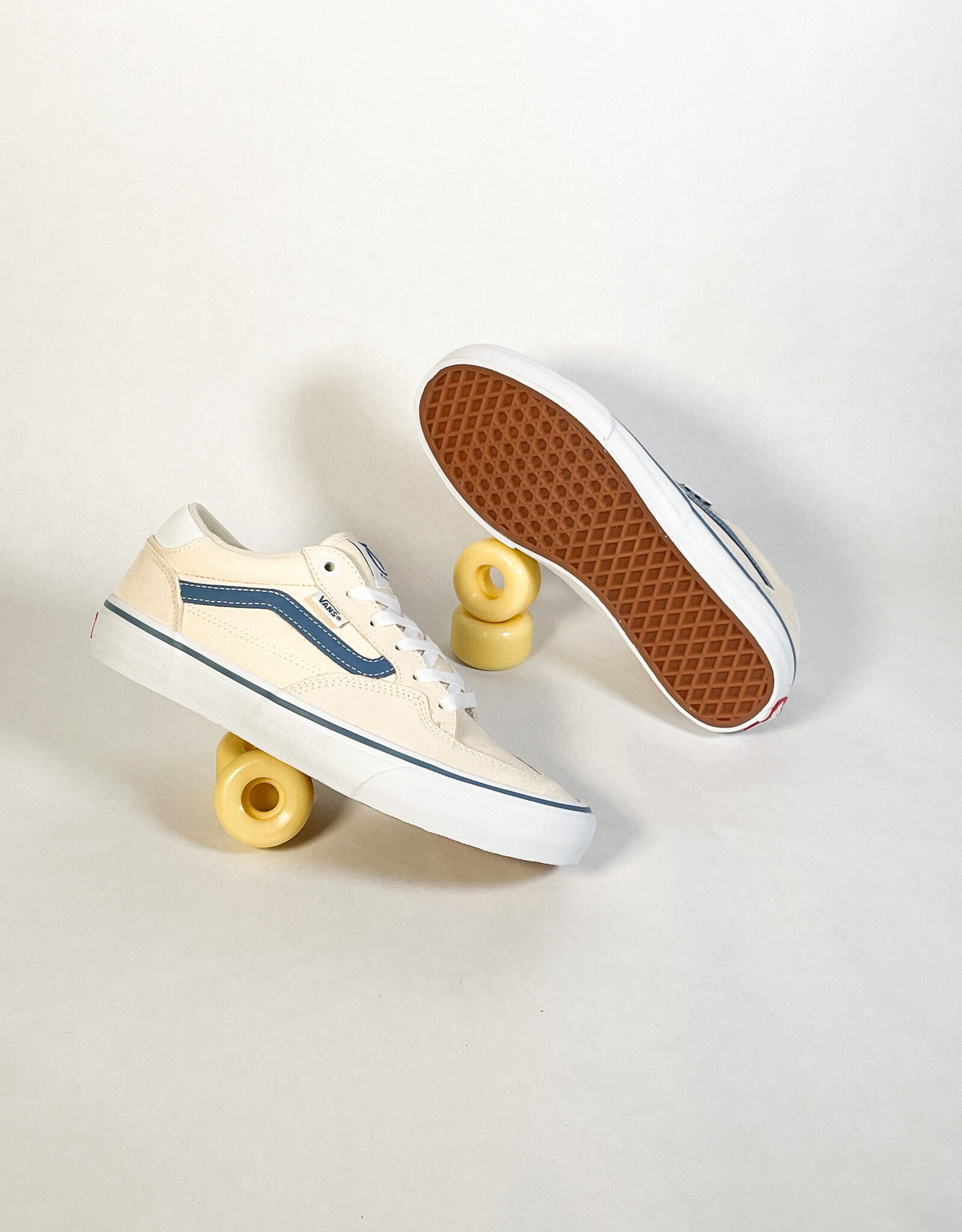 VANS VANS SKATE ROWAN CREAM/LIGHT NAVY